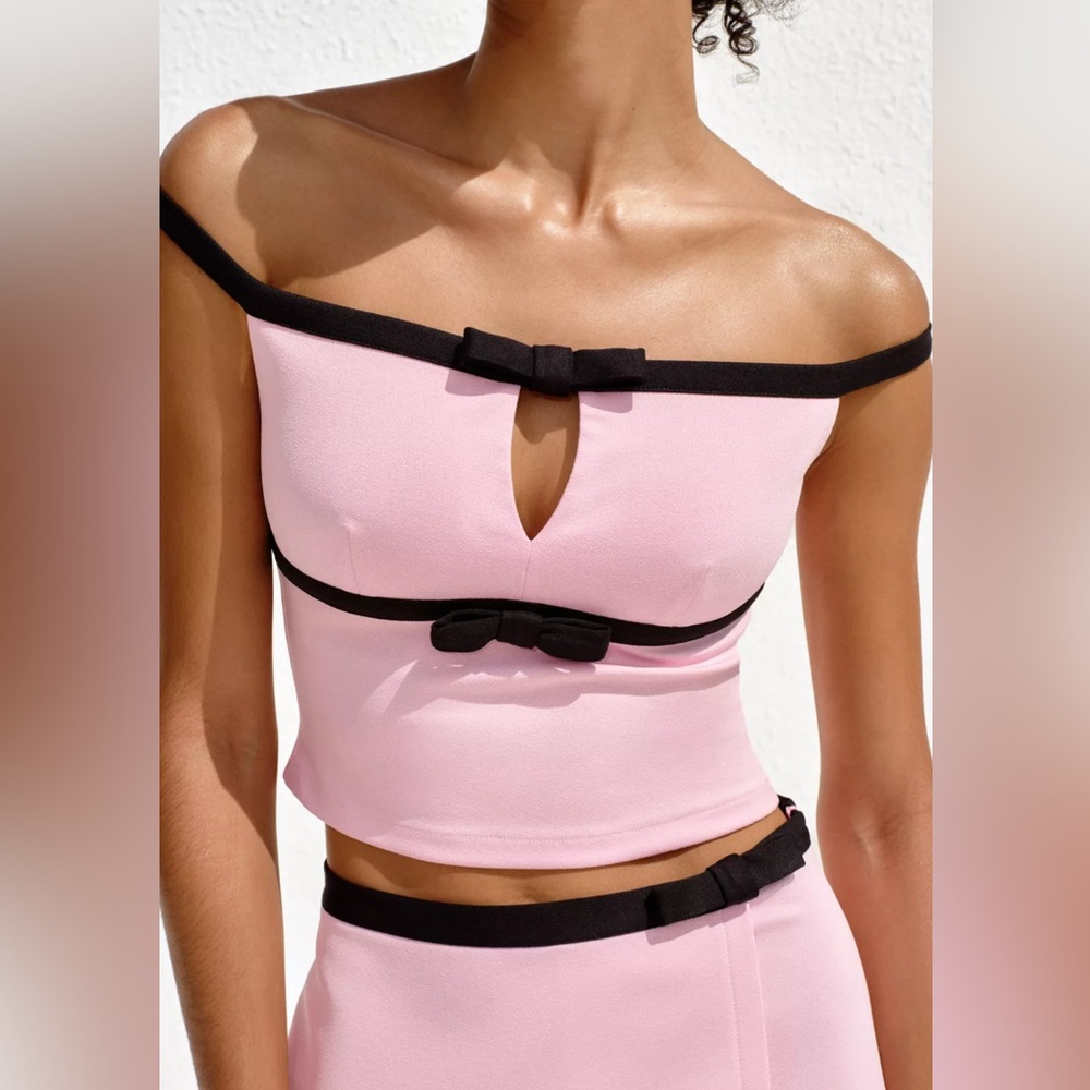 Tie front crop top